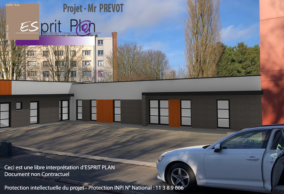 AVANT PROJET VUE 3D LOCAL 3 GARAGES