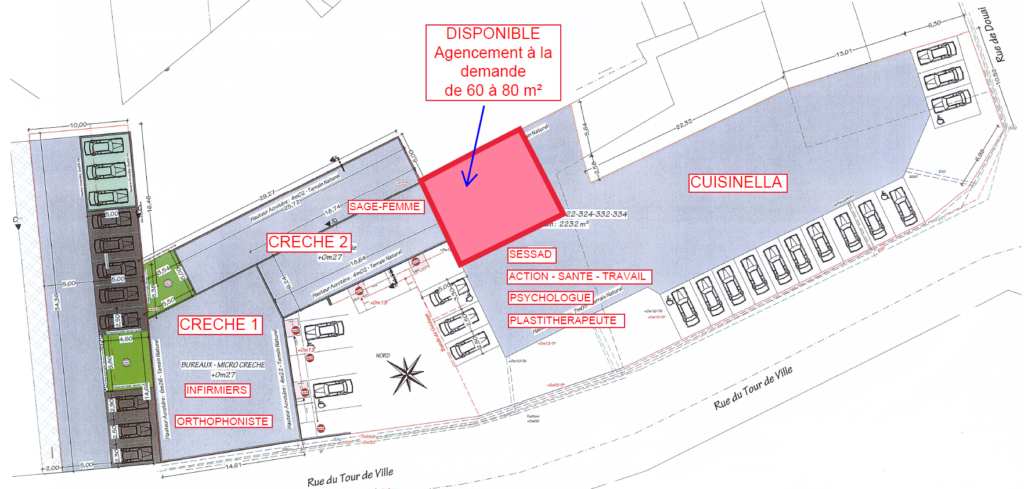 CELLULE A LOUER 60 - 80 m²